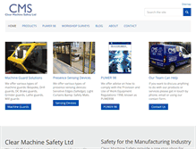 Tablet Screenshot of clearmachinesafety.co.uk